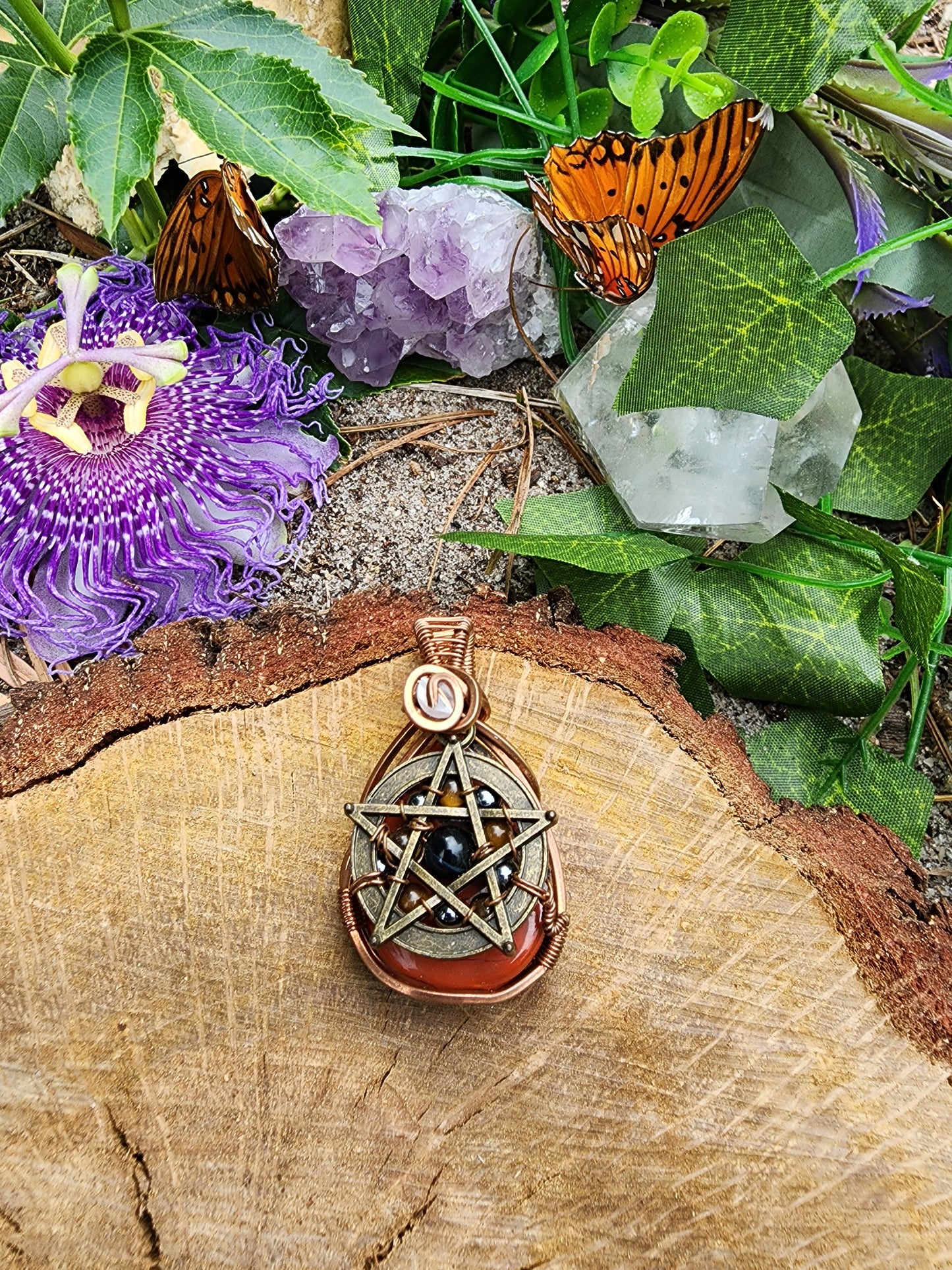 Red Jasper Protection Pendant
