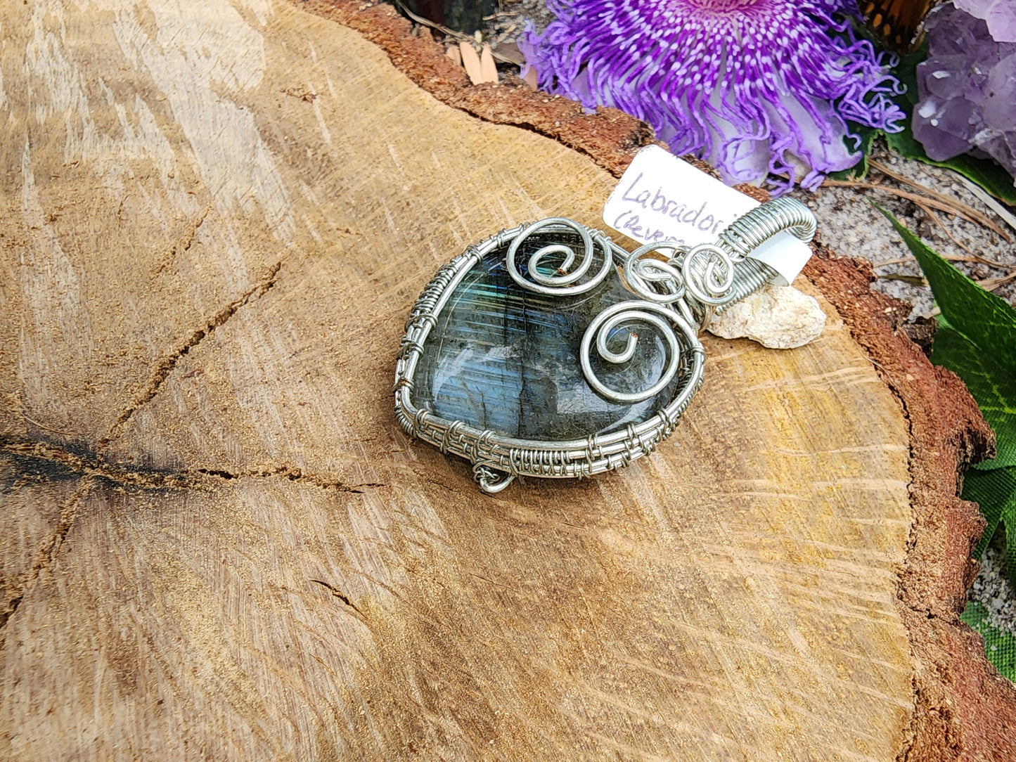 Labradorite Pentagram Pendant (Reversible)