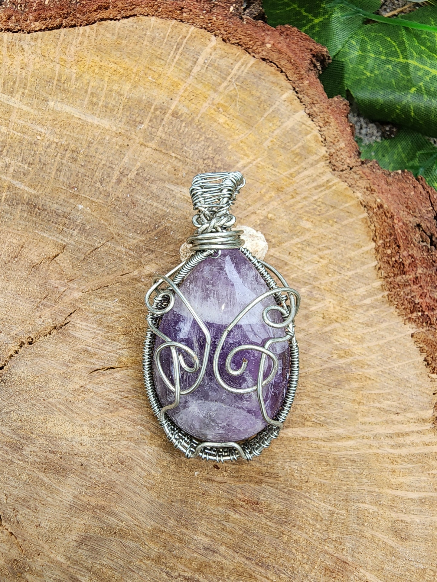 Amethyst Butterfly Pendant