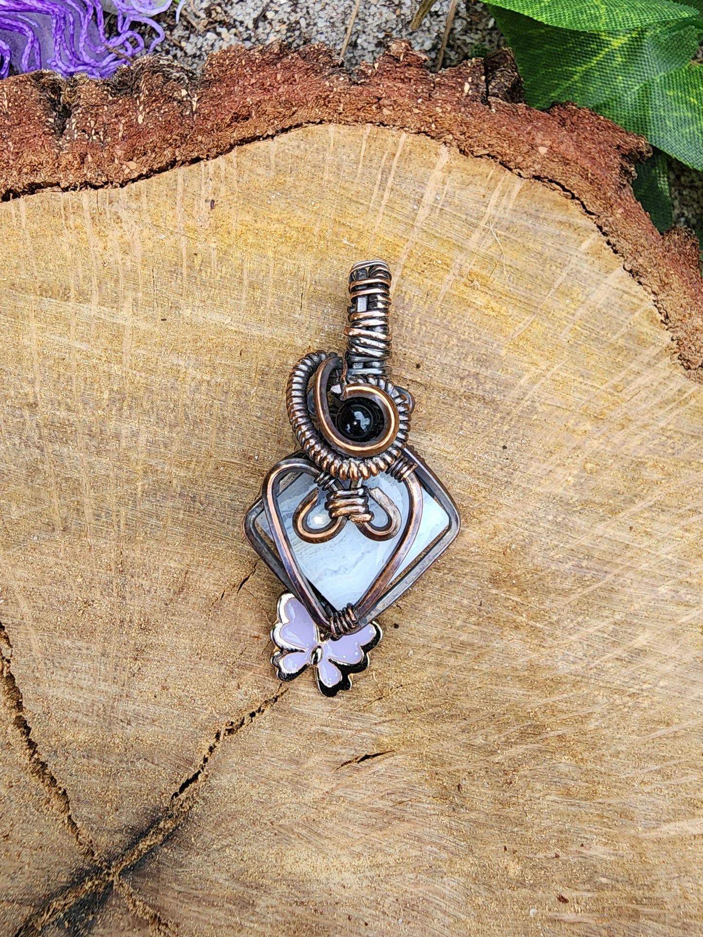 Protect Your Butterfly Heart Pendant