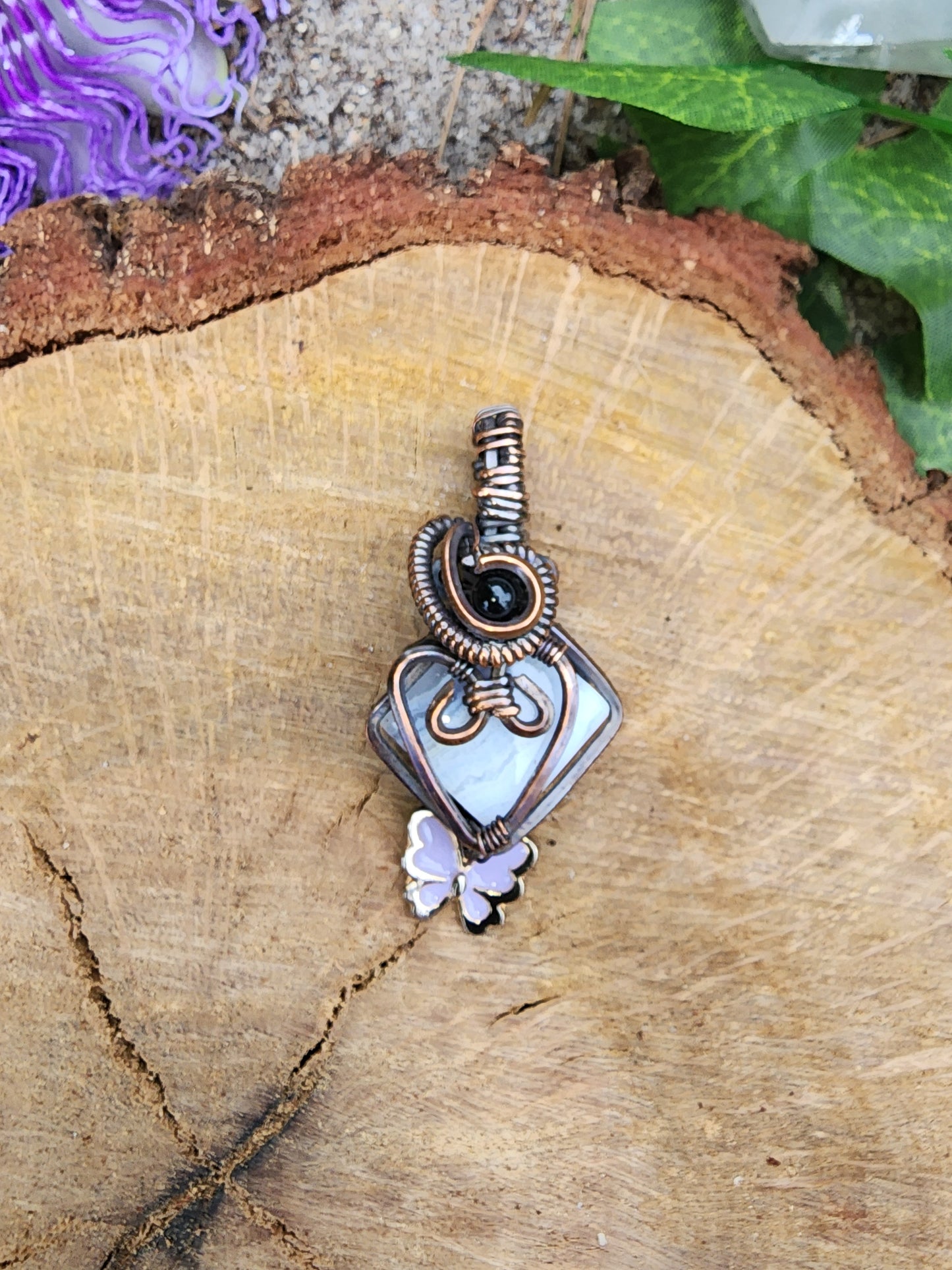 Protect Your Butterfly Heart Pendant