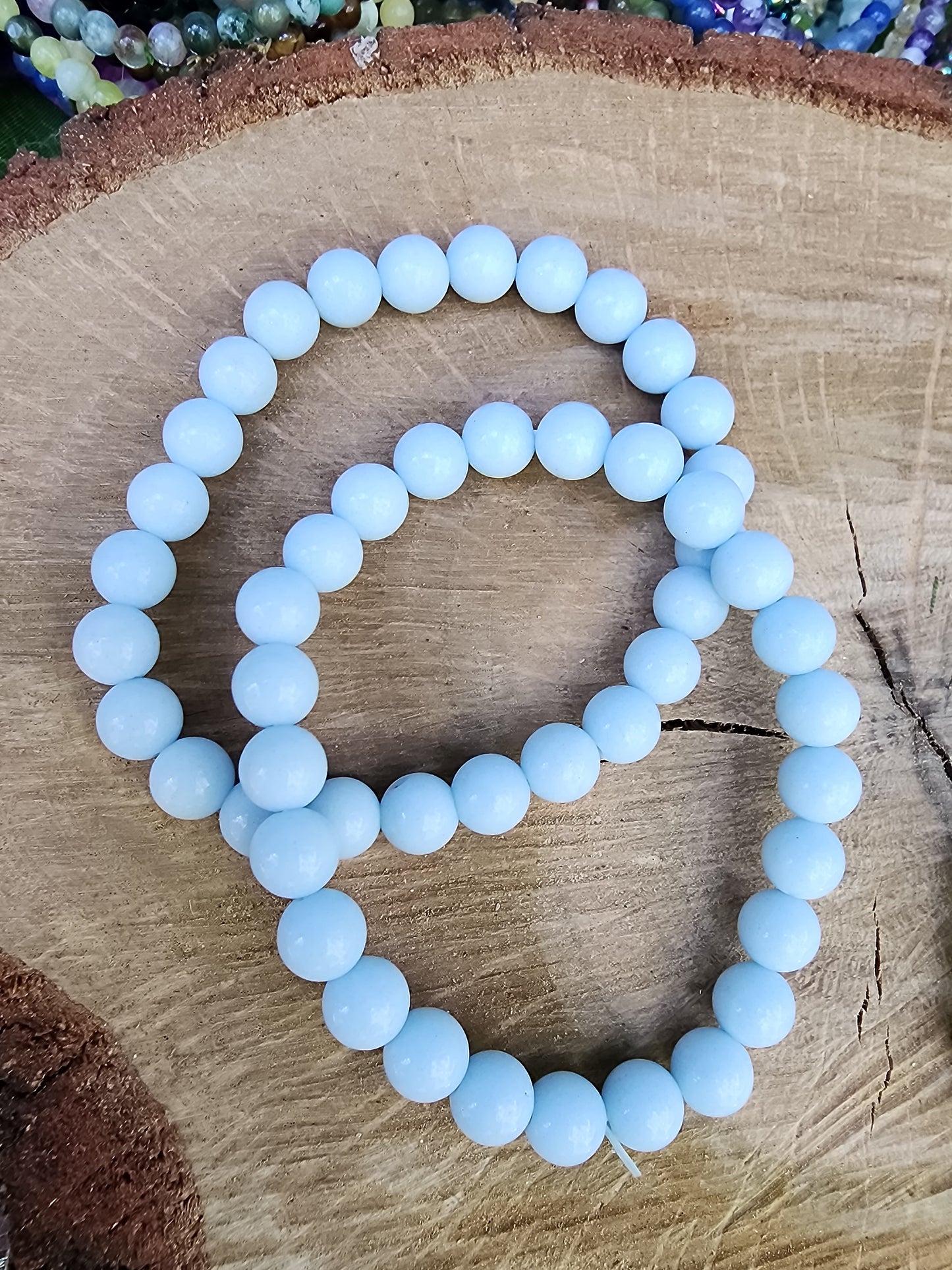 Assorted 8mm Crystal Beads Bracelets