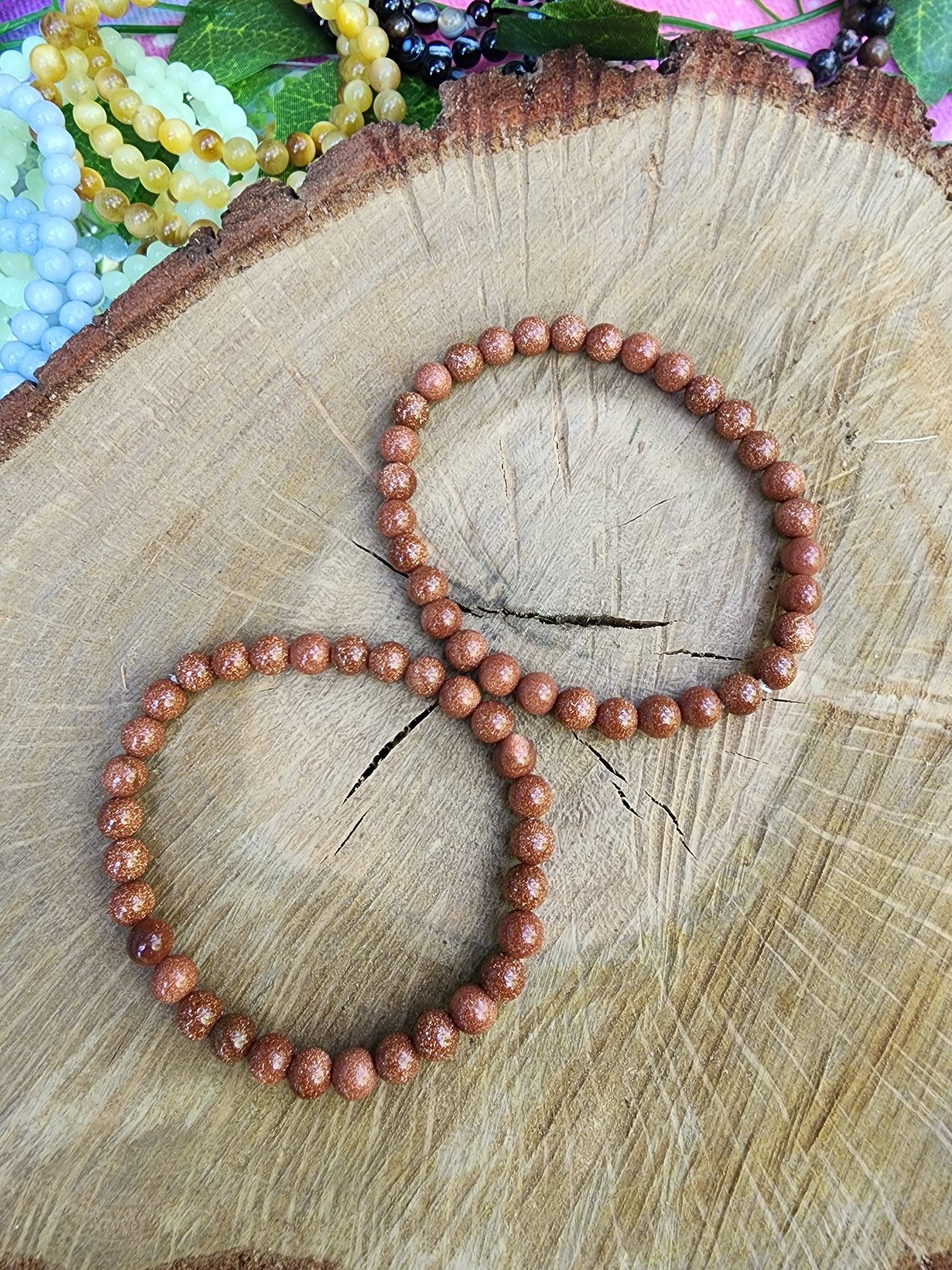 Assorted 6mm Crystal Beads Bracelets