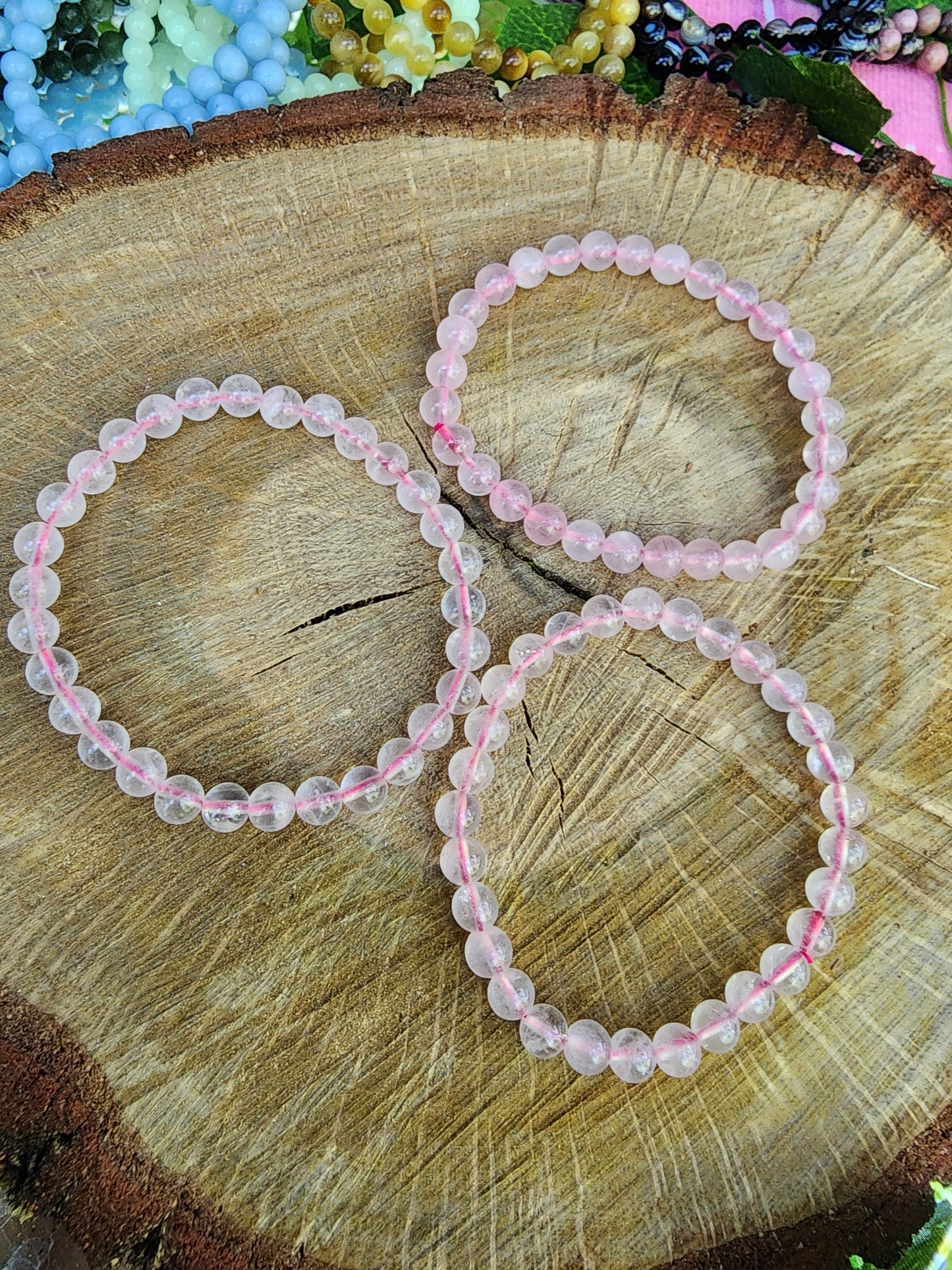 Assorted 6mm Crystal Beads Bracelets