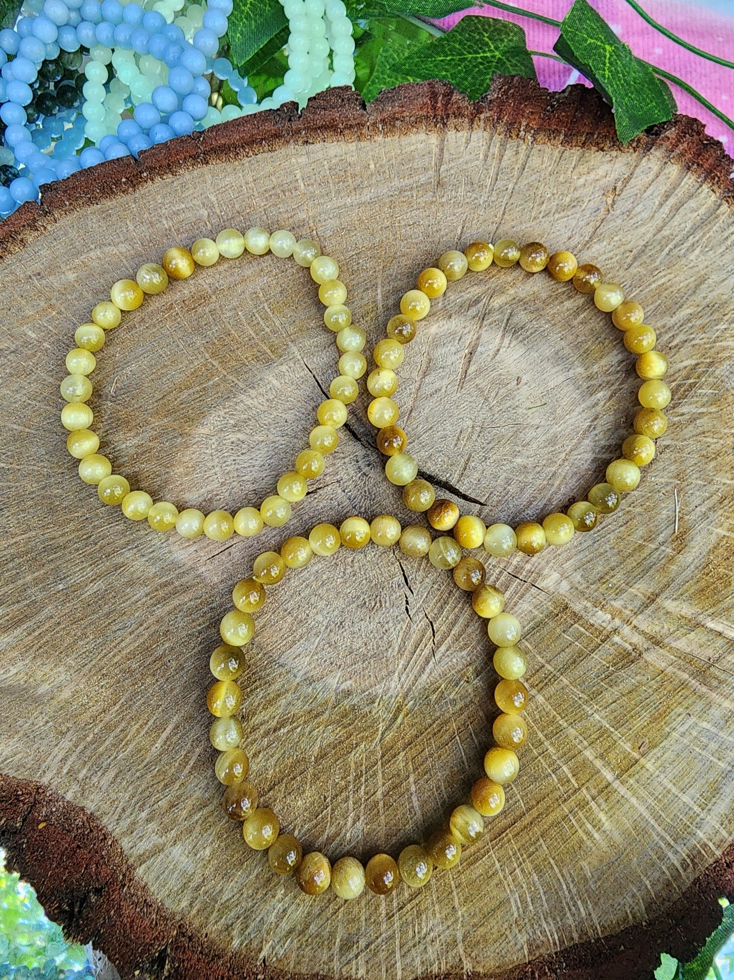 Assorted 6mm Crystal Beads Bracelets