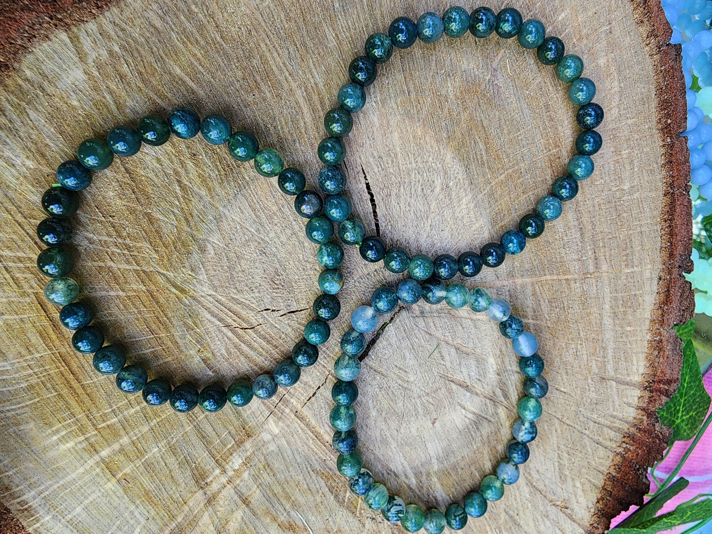 Assorted 6mm Crystal Beads Bracelets