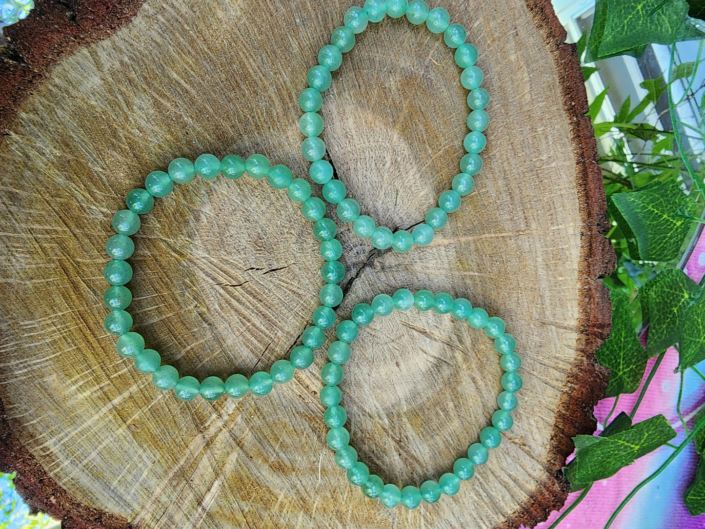 Assorted 6mm Crystal Beads Bracelets