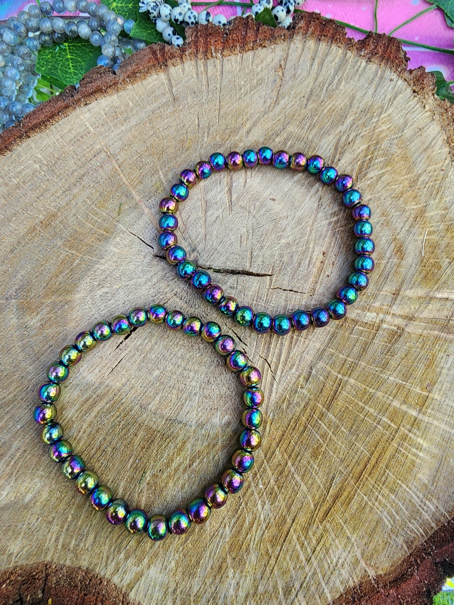 Assorted 6mm Crystal Beads Bracelets
