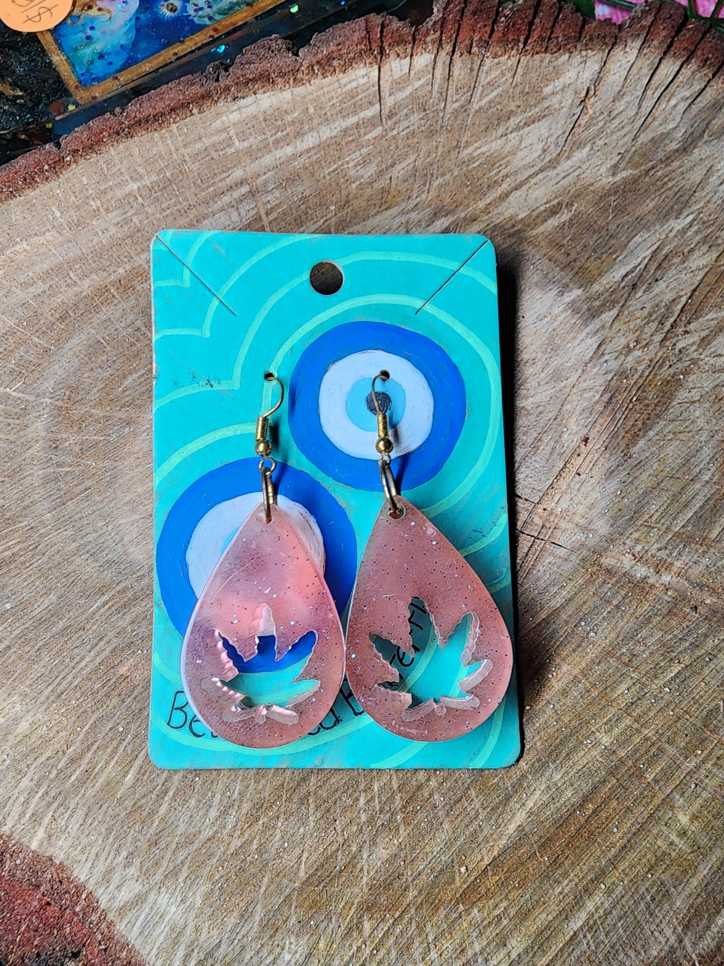 Glow in the Dark Resin Earrings