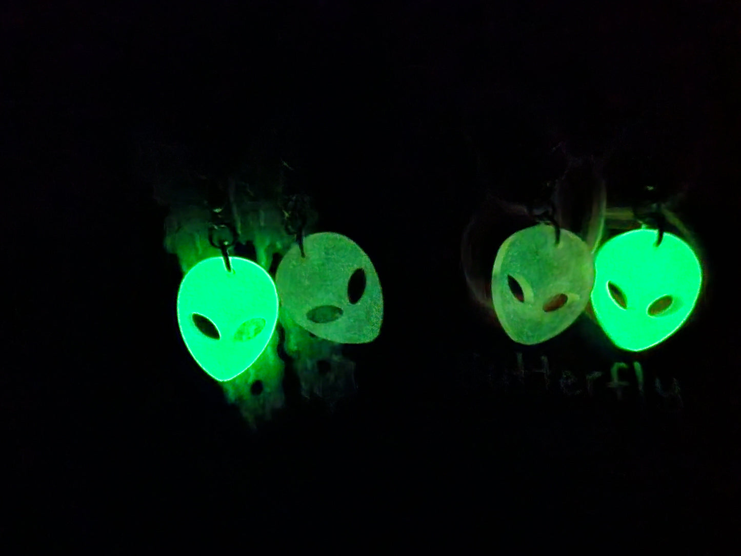 Glow in the Dark Resin Earrings