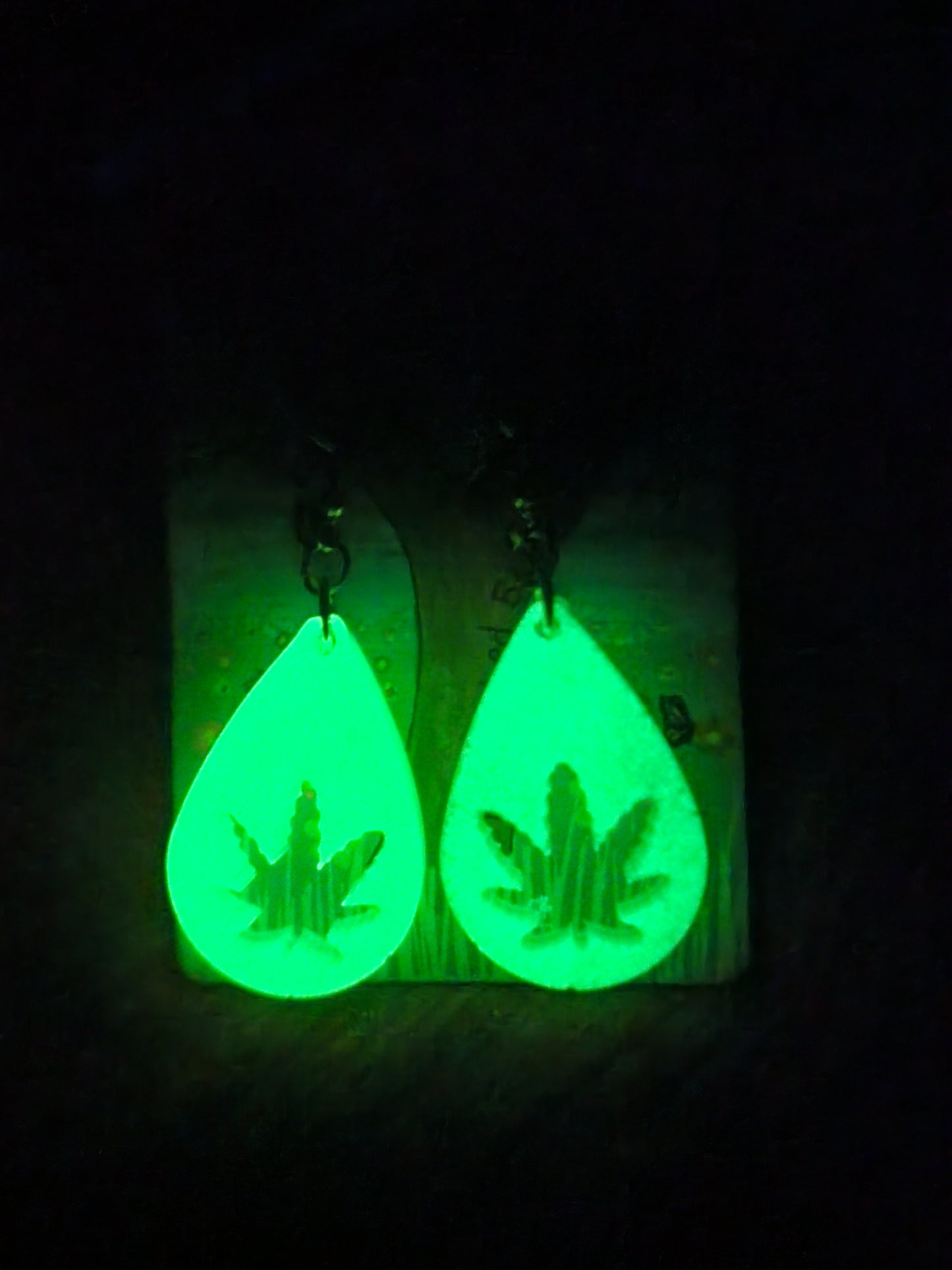 Glow in the Dark Resin Earrings