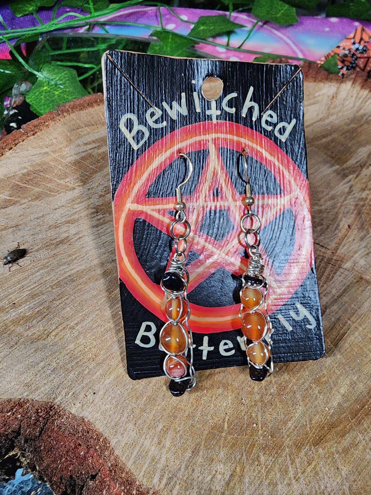 Carnelian & Black Obsidian