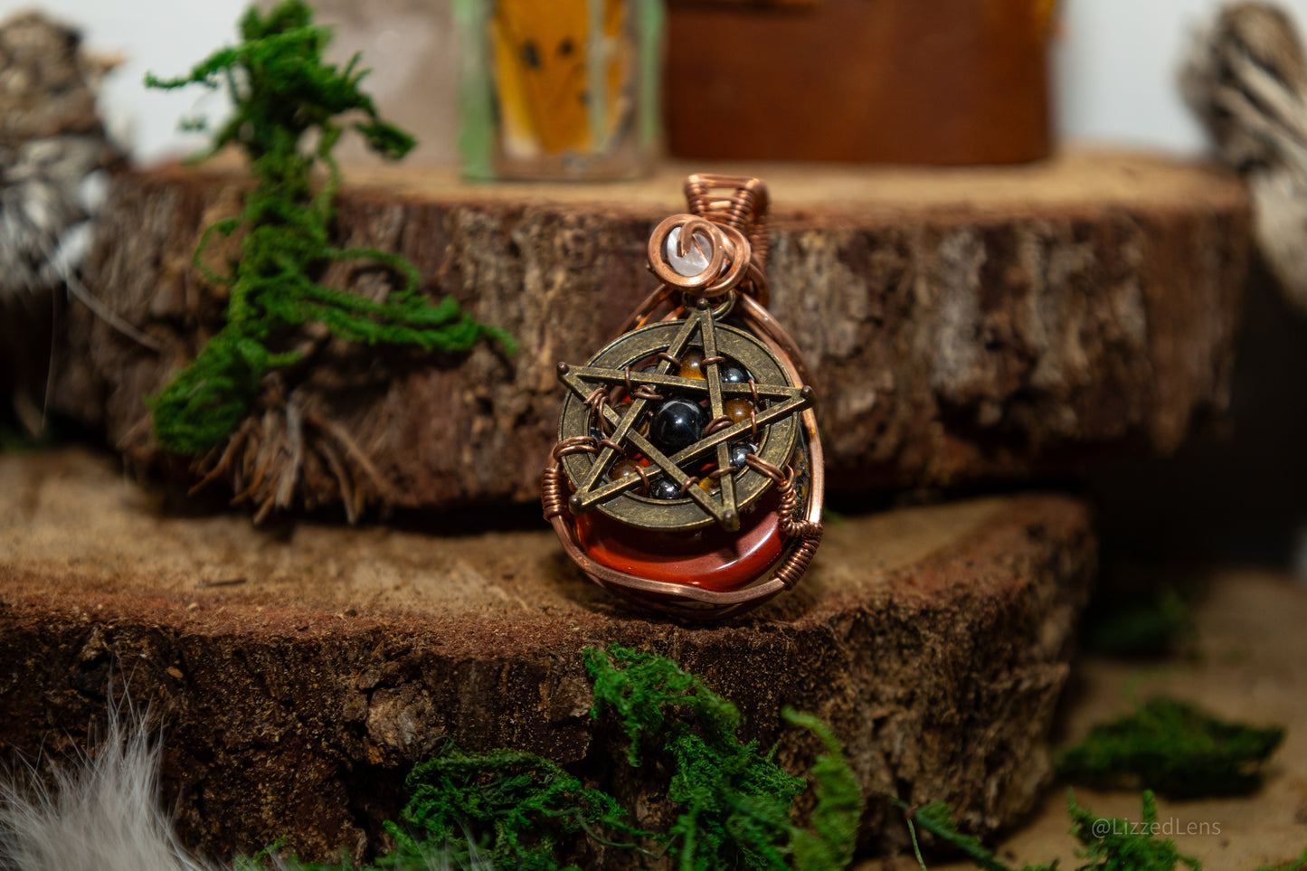 Red Jasper Protection Pendant