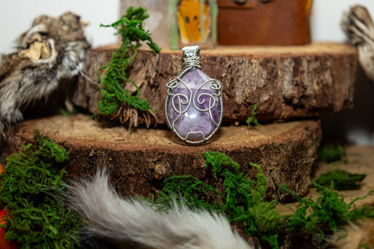 Amethyst Butterfly Pendant