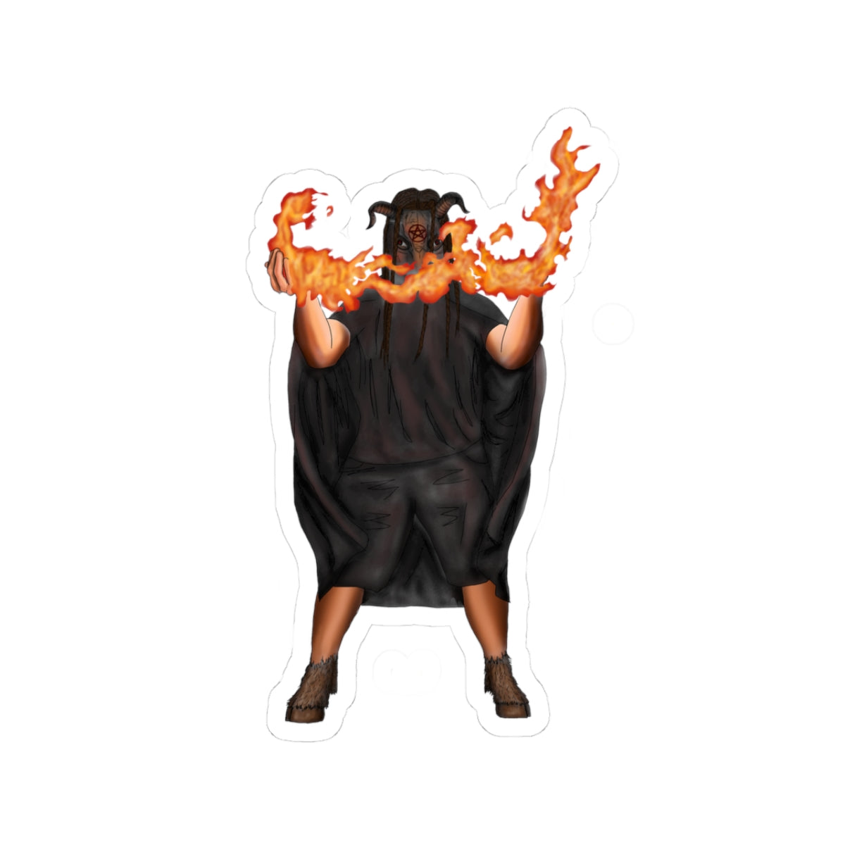 Eddie the GOAT Kiss-Cut Sticker