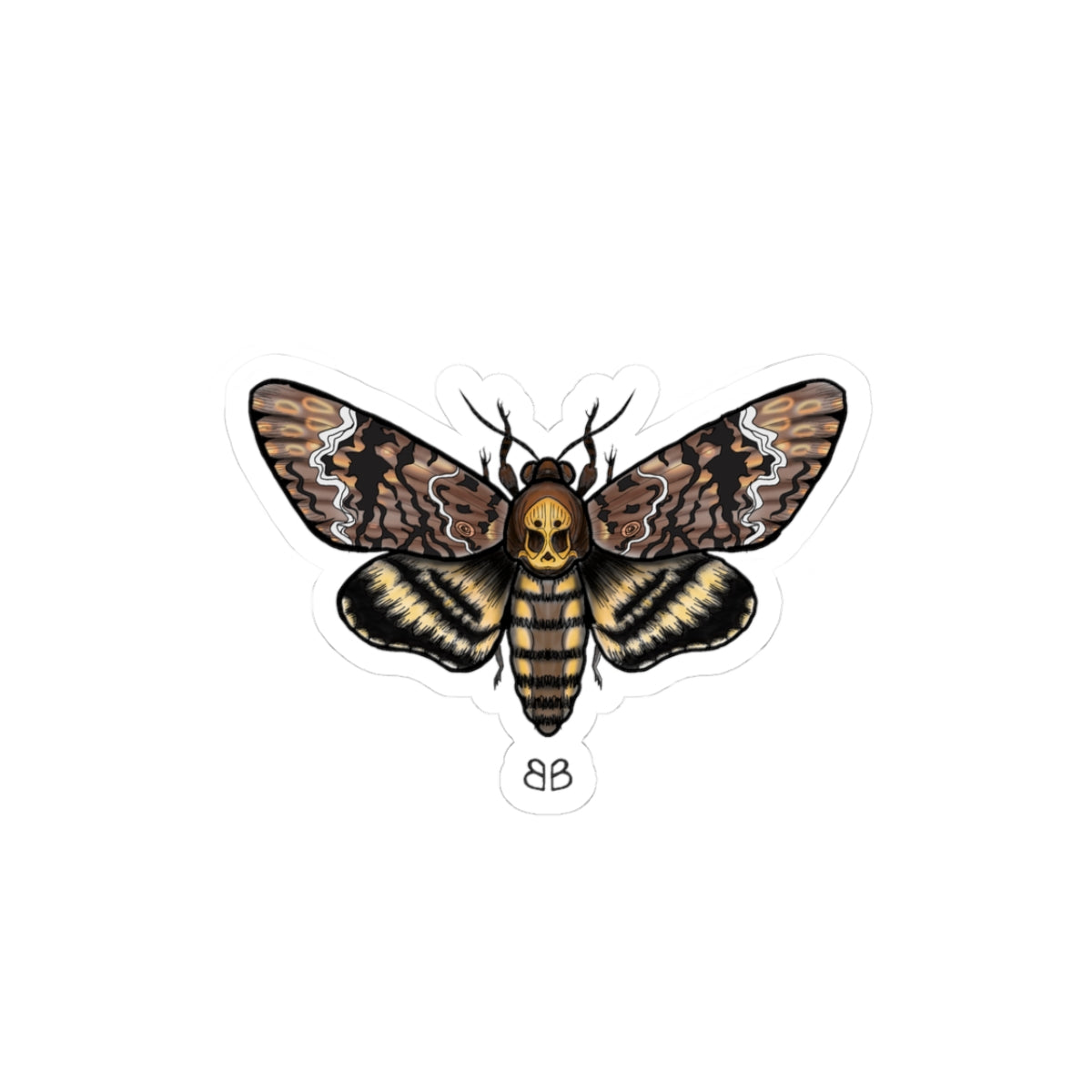 Death Moth Kiss-Cut Sticker