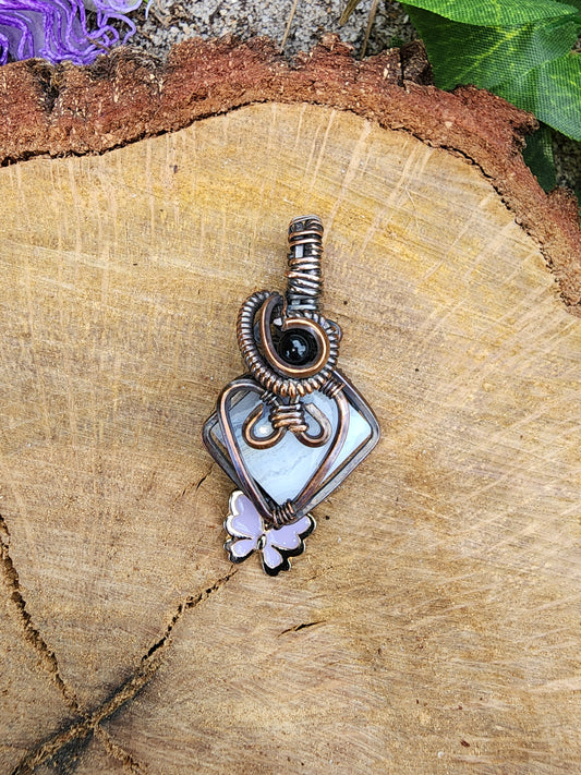 Protect Your Butterfly Heart Pendant