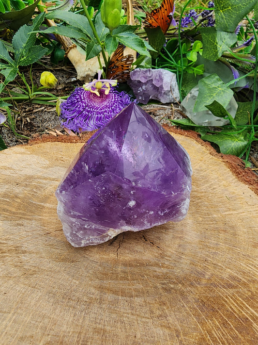 Amethyst Point Rainbow Inclusions