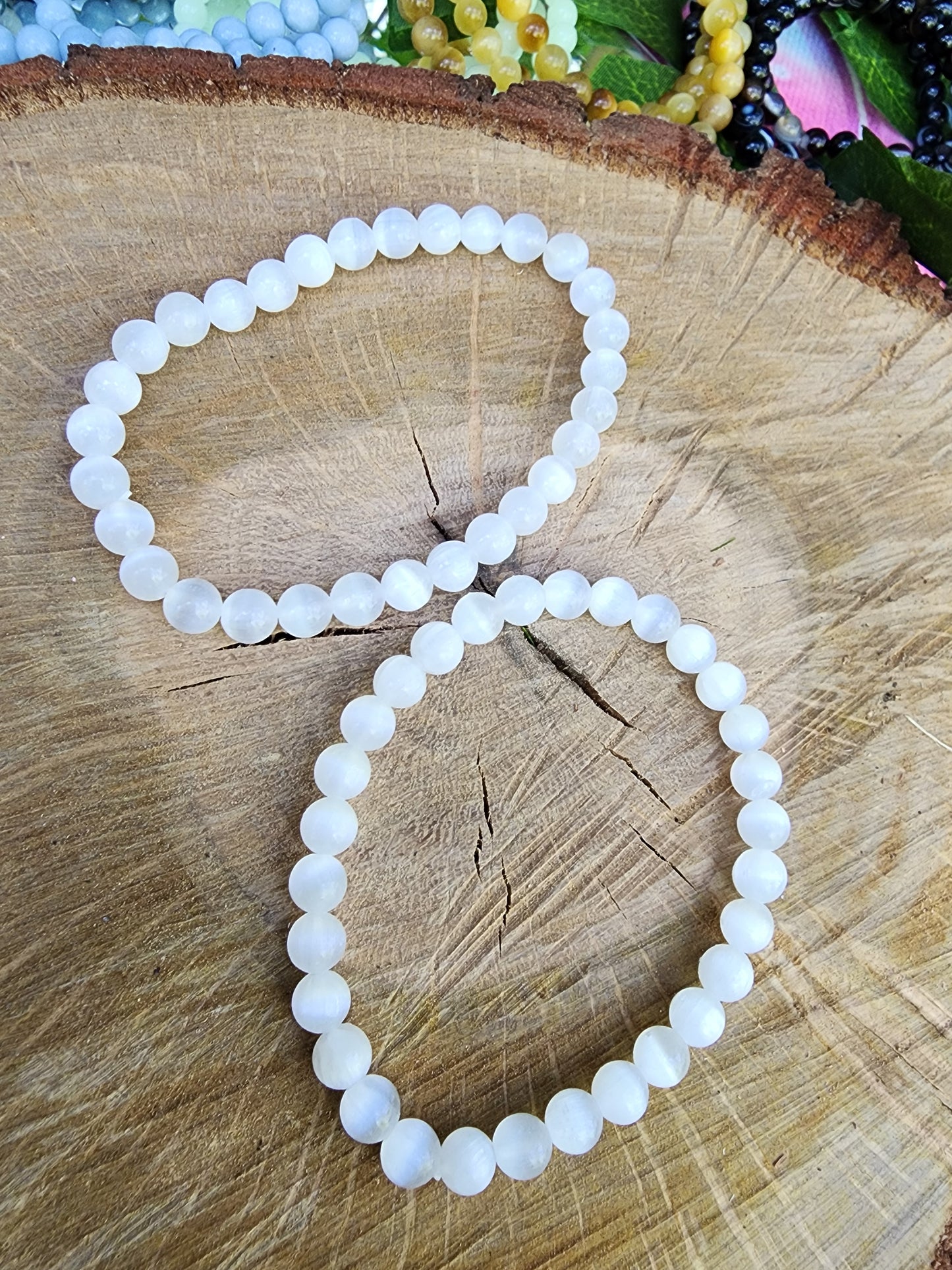 Assorted 6mm Crystal Beads Bracelets