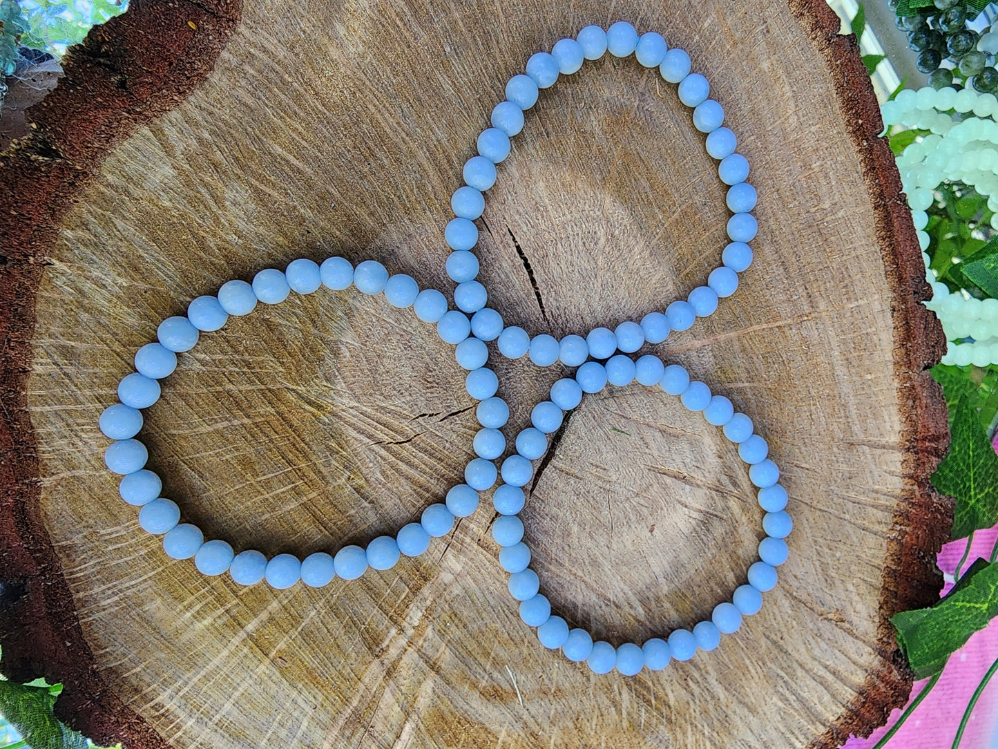 Assorted 6mm Crystal Beads Bracelets