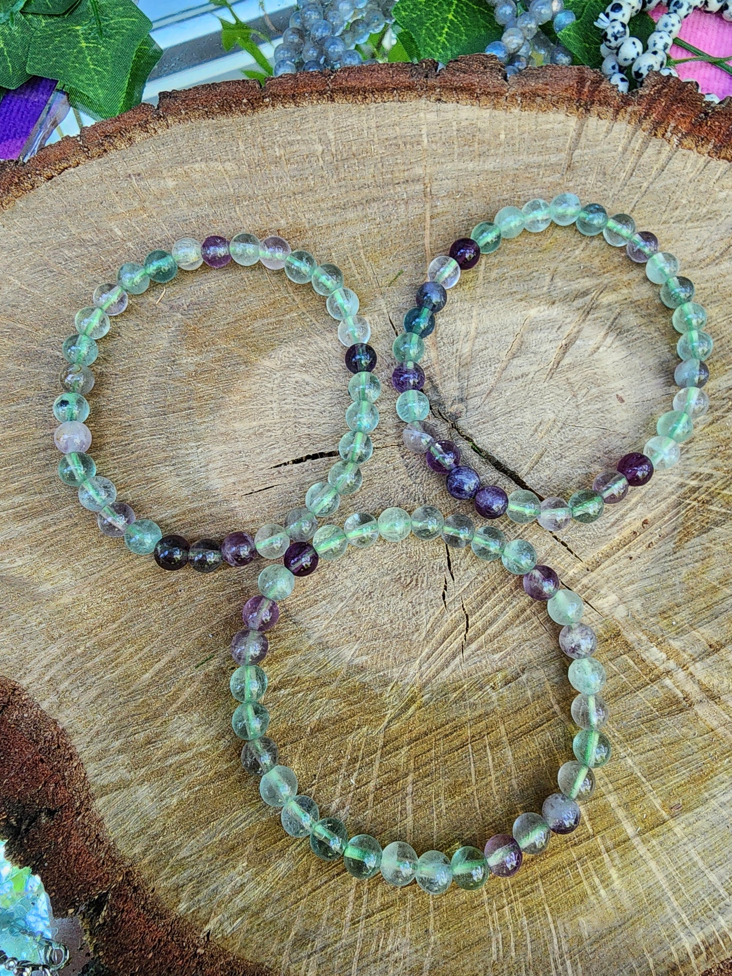 Assorted 6mm Crystal Beads Bracelets