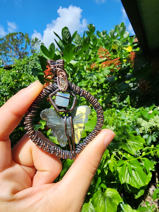 Transformational Abundance Butterfly Pendant