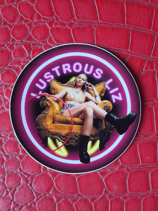 Lustrous Liz Circle Sticker