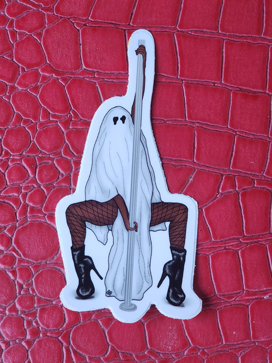 Ghost Poler Die Cut Sticker