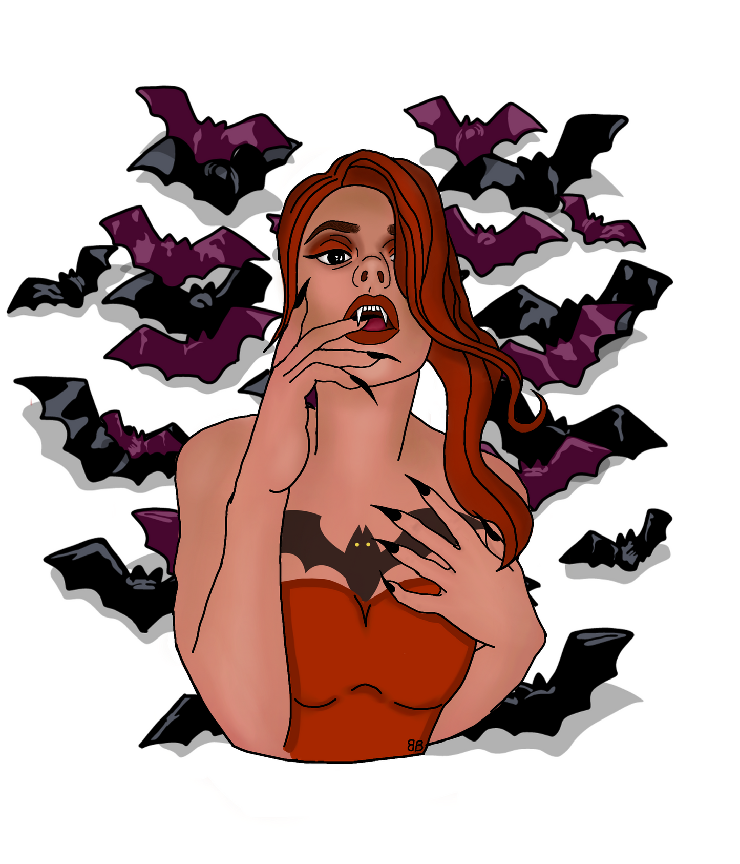 Vamp Die Cut Stickers